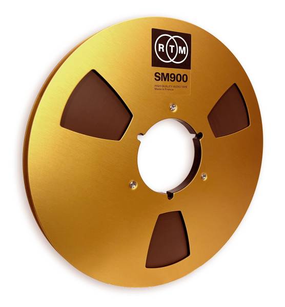 RTM Tonband LPR90 auf Aluspule in gold/champagner, 3-Loch