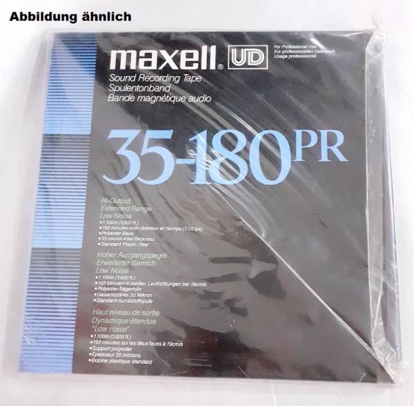 Maxell UD 35-180 PR Tonband auf 26,5cm Kunststoffspule in Originalverpackung