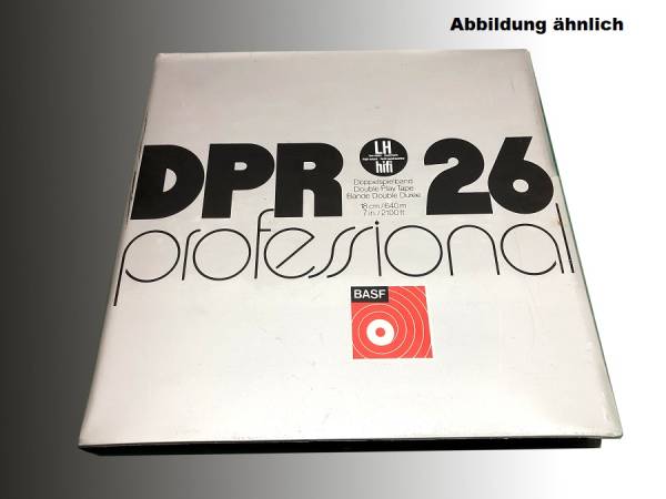 1 Bündel (6 Stück) BASF DPR26 + BASF LPR35 &quot;professional&quot; Leerspule, 18cm, im Kunststoff-Archivbox
