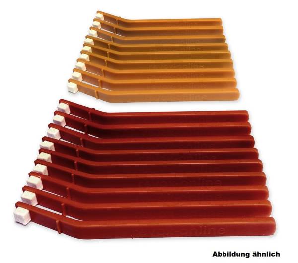 Reinigungsstäbchen (9x rot, 9x orange)
