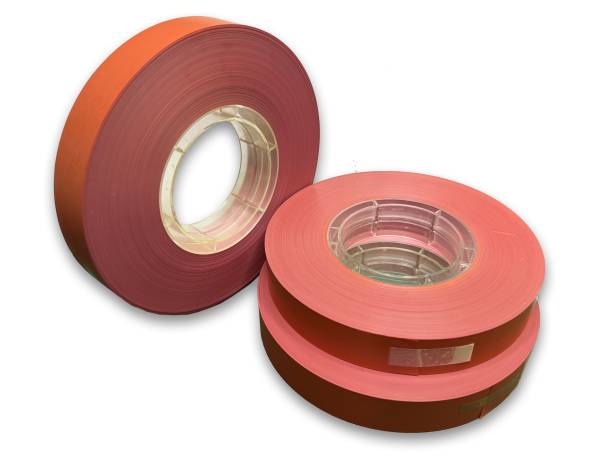 Vorlaufband / Kennband in der Farbe rot, 1 Zoll / 250m